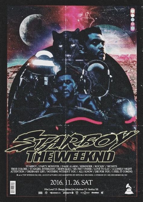 The Weeknd Графические постеры Плакат Типографский постер