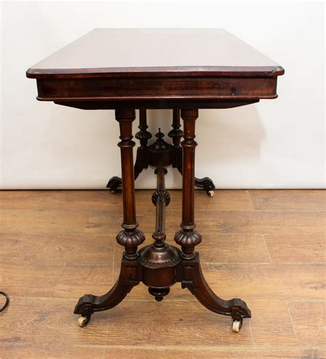 Victorian Side Table Antique Furniture Burr Walnut 1880