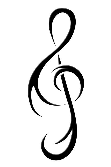 Do you ever think about getting it removed? Treble clef. -make the "tails" in hot pink for cleft awareness. Add music lines & a swirly ...