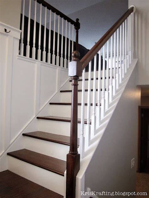Find & download free graphic resources for banisters. Great banister diy update, live the dark stain | Stair ...