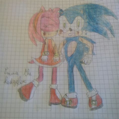 Sonamy Drawing Sonic The Hedgehog Amino