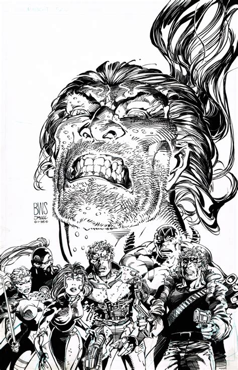 Wildcats 20 Cover Bws And Jim Lee In J Bs The