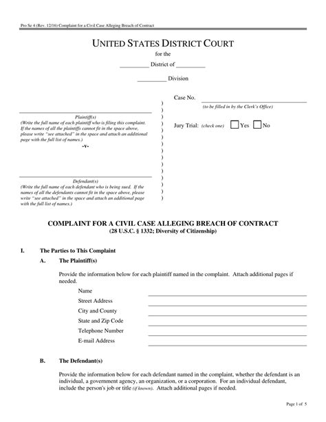 Civil Cover Sheet District Court Cover Sheet Court
