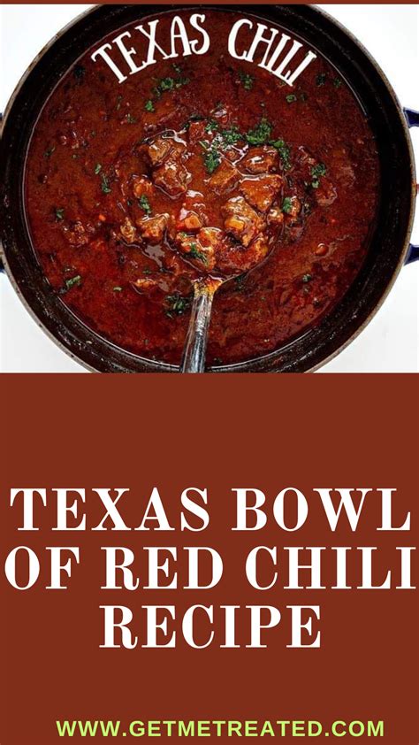Texas Bowl Of Red Chili Recipe In 2023 Red Chili Recipes Recipes