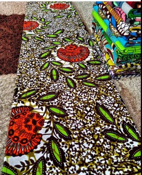 Green And Black African Fabric African Prints Ankara Fabric Etsy