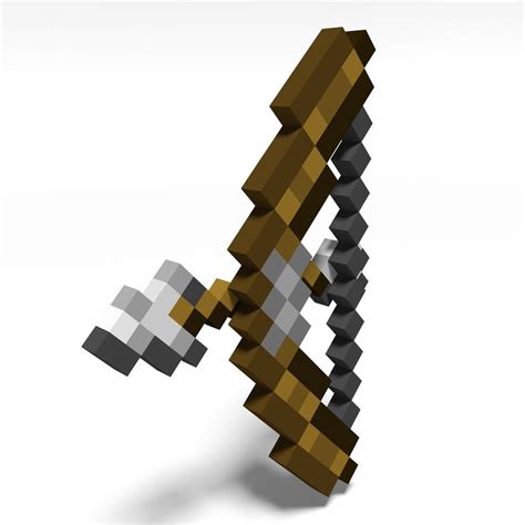 Minecraft Weapons And Tools 3d Model 40 3ds Obj Fbx Max Free3d