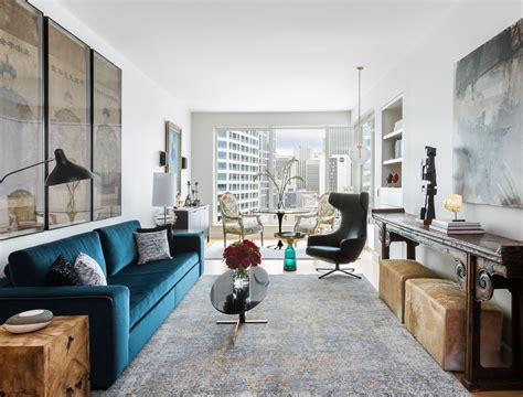 A Chic Condo Living Room With Views By Michelle Dirkse Interior Design