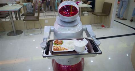 At Newly Launched Restaurant See Robots Delivering Foods As Waiters