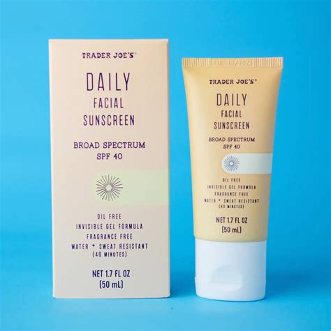 Trader Joes Daily Facial Sunscreen Spf 40