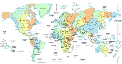 The original can be viewed here: World Time Zone Map