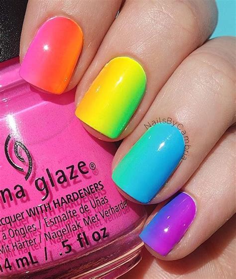 30 Rainbow Nail Art Ideas Cuded Rainbow Nails Design Rainbow Nail