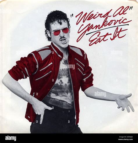 Weird Al Yankovic Eat It Vintage Vinyl Record Cover Stock Photo Alamy