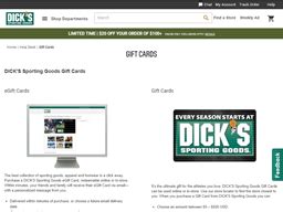 Dick S Sporting Goods Gift Card Balance Check United States Gcb Today