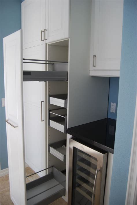 Ikea rationell pull out shelves w dampers retrofitted to non. Pantry Cabinet: Ikea Kitchen Pantry Cabinet with Open ...
