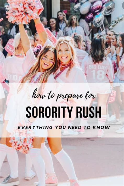 Complete Guide To Sorority Rush Recruitment Sorority Packet Etsy
