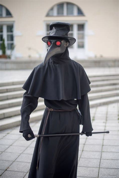 Black Bubonic Plague Plague Doctor Mask Plague Doctor Costume Plague Doctor Cosplay