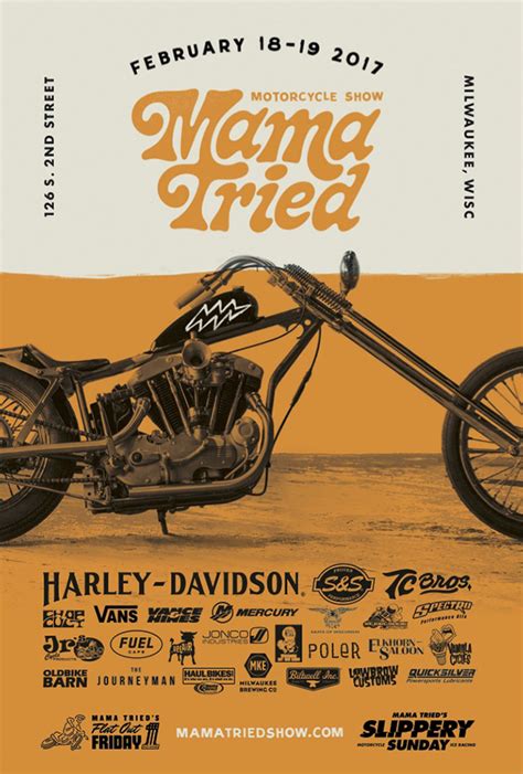 The global community for designers and creative professionals. ChopCult: Mama Tried Motorcycle Show Update