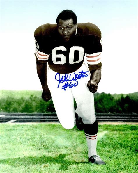 Autographed John Wooten 8x10 Photo Cleveland Browns At Amazons Sports