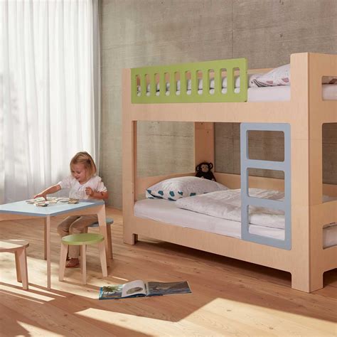 Umbaubare hochbetten für kinder, mit rutsche, gerader oder schräger leiter. LULLABY von blueroom | Kinderbett mitwachsend & Hochbett für Kinder