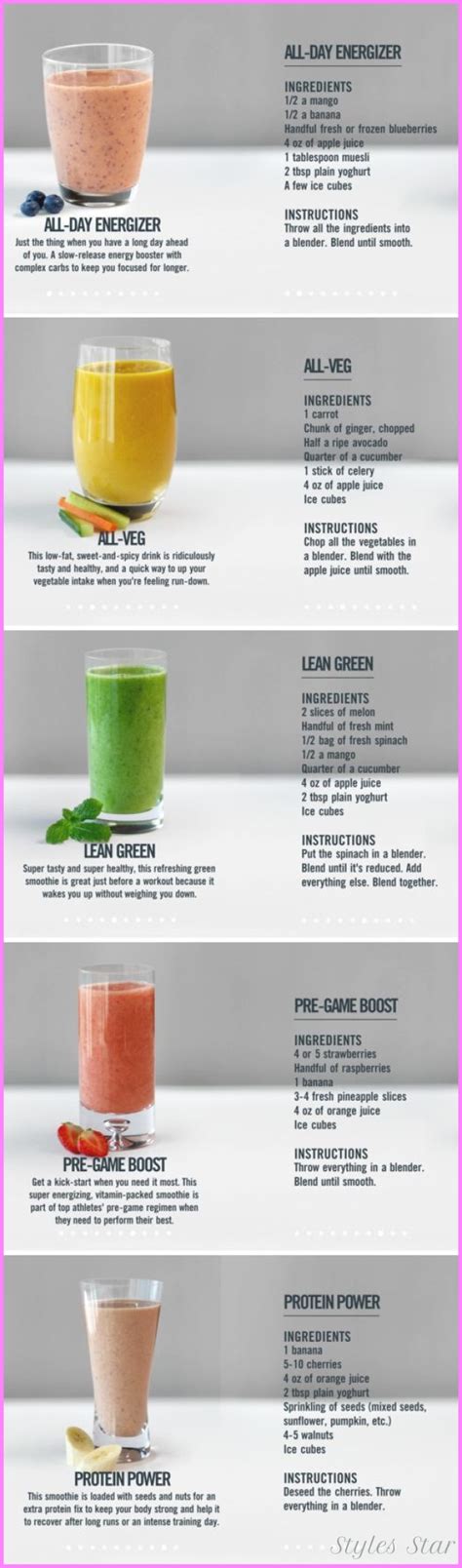 Healthy Fruit Smoothie Recipes To Lose Weight Hairstyles ...