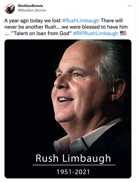 Rush Limbaugh Passed From Lung Cancer One Year Ago