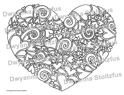 Bekijk de website met allemaal te printen of te downloaden. Heart Mosaic Coloring Page JPG | Etsy in 2020 | Coloring ...