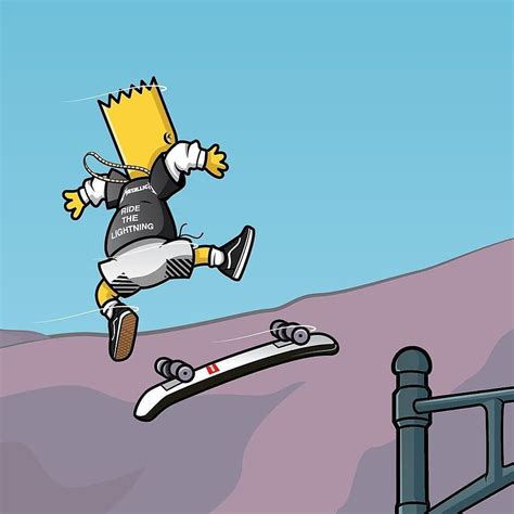 Bart Simpson Skateboard Skate Aesthetic Hd Phone Wallpaper Pxfuel