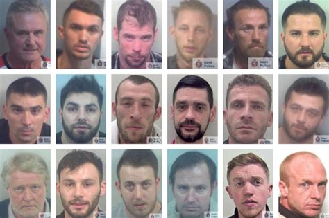 The Faces Of The 18 Men On Kent Polices Most Wanted List Kent Live