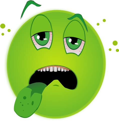 Download Green Face Sick Emoji Clipart 63463 Pinclipart