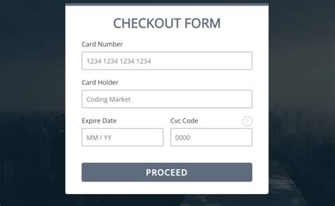 Checkout Forms Using Html Css Js Free Code Demo