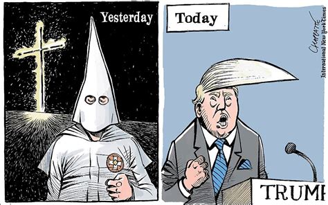 Opinion Chappatte On Donald Trump And The Ku Klux Klan The New York Times