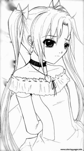 20 Free Printable Anime Girl Coloring Pages