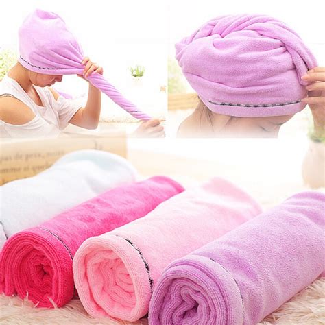 Super Absorbent Microfiber Magic Hair Drying Towel Quick Dry Bath Hat