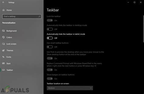 How To Disable Taskbar Settings In Windows Appuals Hot Sex Picture