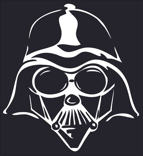 Darth Vader Star Wars Cartoon Character Wall Art Vinyl Sticker Design