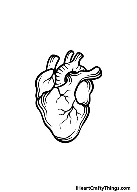 How To Draw A Real Heart