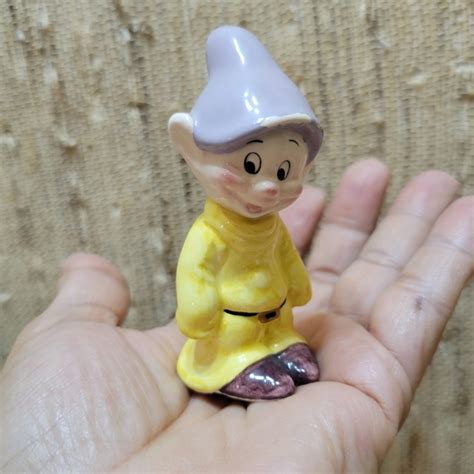 Disney Art Disney Snow White Dopey Dwarf Figurine Porcelain Vintage Poshmark