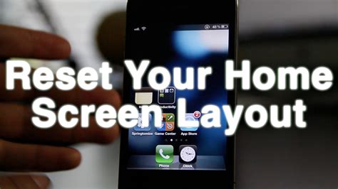 Reset Your Home Screen App Icon Layout Youtube