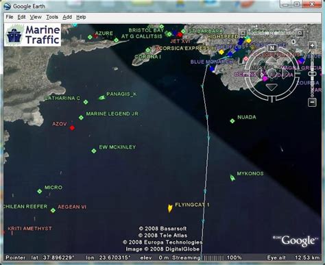 Locate current position of cargo, military, container, cruise, tanker and fishing vessels on a live map. In a nutshell: Tracking Vessel Positions Online