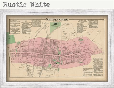 Shippensburg Pennsylvania 1872 Map Replica Or Genuine Original