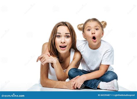 Shocked Mother And Daughter Stock Image Image Of Scene Consolidation 84339487