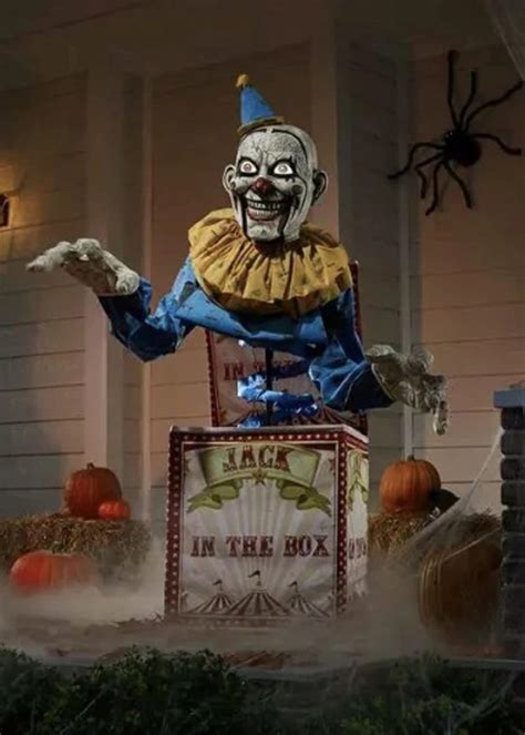 Large Jack In The Box Halloween Party Animated Prop