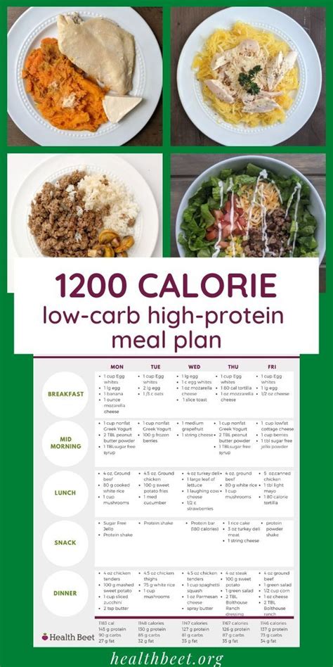 Printable Low Carb Meal Plan 40 Day Shape Up