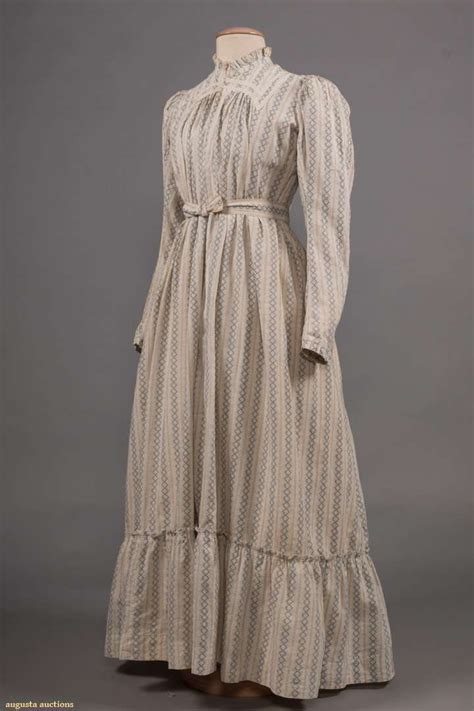 Wrapper Cotton American Ca Victorian Fashion Vintage Dresses Edwardian Fashion