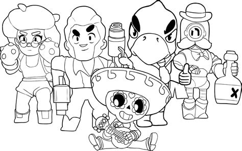 The following method can be used for player names, club names, and club descriptions. Brawl Stars Coloring Pages - Free Printable Coloring Pages ...