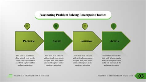 Use Problem Solving Powerpoint Template With Four Node