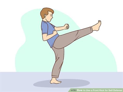 How To Use A Front Kick For Self Defense 12 Steps With Pictures