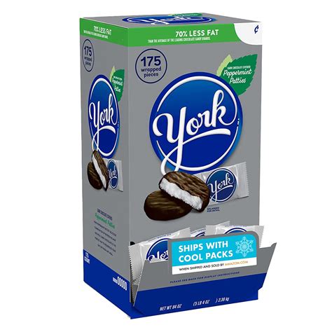 YORK Christmas Peppermint Patties Dark Chocolate Covered Mint Candy Pieces Pound