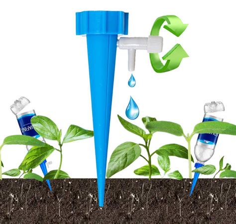 12pcs Plant Self Watering Spikes Devices Automatic Drip Irrigation With