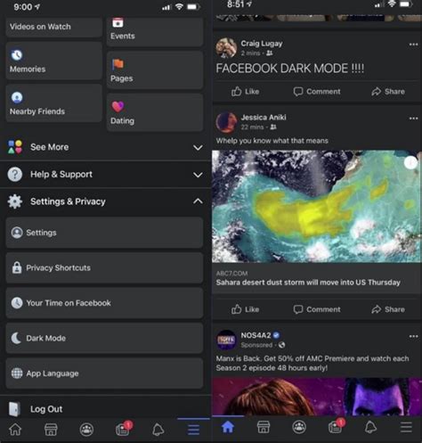 Facebook dark mode on android and iphone ios looks awesome! Facebook rolls out Dark Mode to more iOS and Android users ...